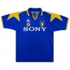 Mens Juventus Retro Third Jersey 1995/96 front view in royal blue