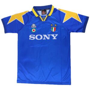 Mens Juventus Retro Third Jersey 1995/96 rear view showing matching team styling