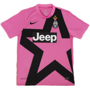 Mens Juventus Retro Third Jersey 2012/13 front view with black star graphic