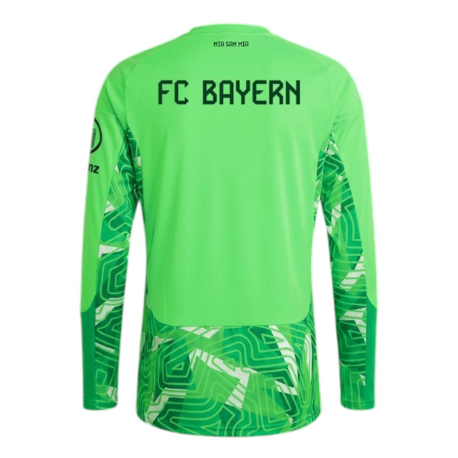 Mens Bayern Munich Goalkeeper Long Sleeve Jersey 2026/27 Maillot Bayern Munich Gardien 2026 2027 Manches Longues Vert 2.jpg
