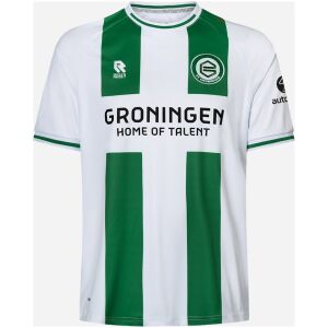 Mens FC Groningen Home Jersey 2026/27 white front with green stripes and crest