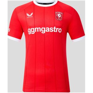 Mens FC Twente Home Jersey 2026/27 red front with white collar and crest