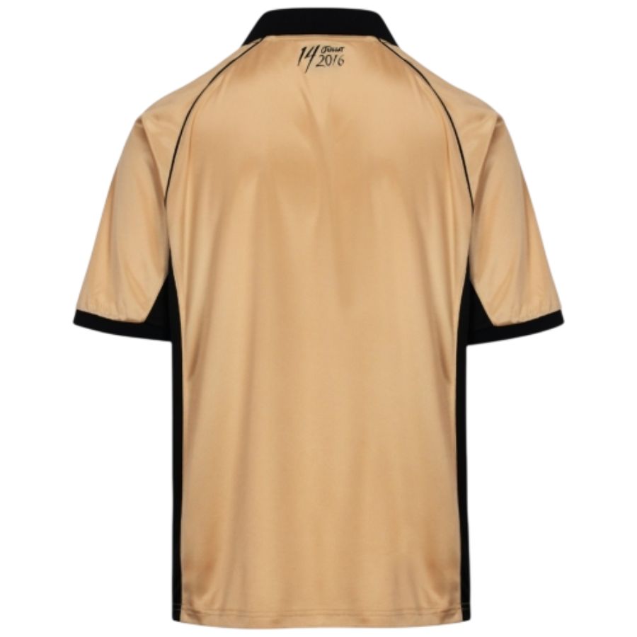 Mens OGC Nice Third Jersey 2026 27 Front Mens OGC Nice Third Jersey 2026/27 front view in gold with black collar
