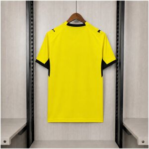 Mens Olympique Marseille Yellow Goalkeeper Jersey 2026/27 front view with black panels