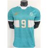 Mens Olympique Marseille Green Retro Special Jersey 2026/27 front view with white polo collar