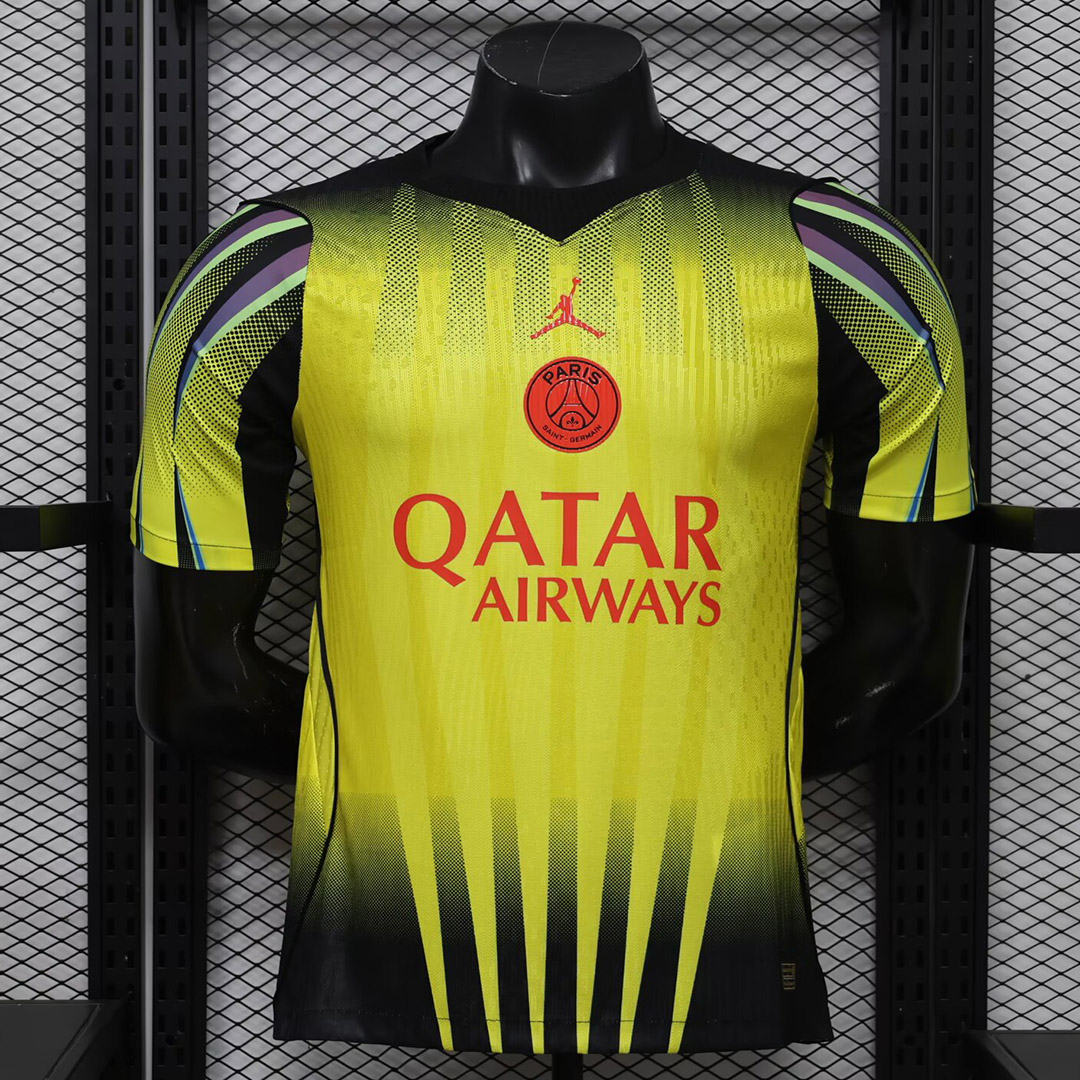 Mens Paris Saint-Germain Stadium Night Yellow Special Jersey 2026/27 Mens Paris Saint-Germain Stadium Night Yellow Special Jersey 2026/27