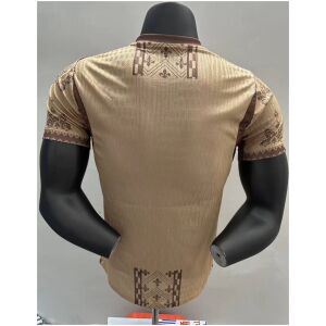Mens Paris Saint-Germain Beige Special Jersey 2026/27 rear view showing matching team styling