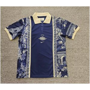Mens Paris Saint-Germain Luxury Special Polo 2026/27 front view with cream collar and crest