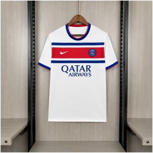 Mens Paris Saint-Germain White Pre-Match Jersey 2026/27 rear view showing matching team styling