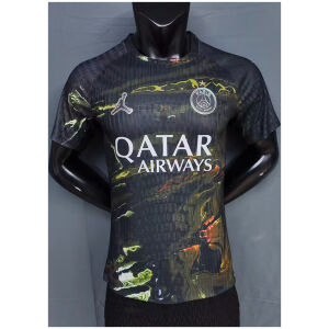 Mens Paris Saint-Germain Night Black Special Jersey 2026/27 rear view showing matching team styling