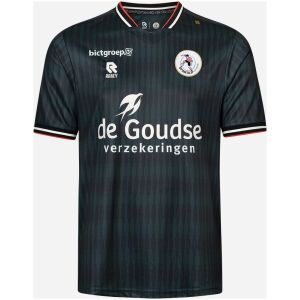 Mens Sparta Rotterdam away jersey 2026/27 dark teal with pinstripes and white V-neck trim