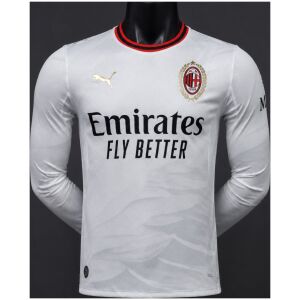 Mens AC Milan Away Long Sleeve Jersey 2026/27 front view with golden wreath
