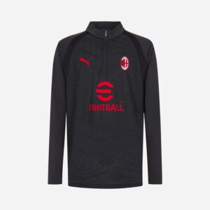 Mens AC Milan Dark Grey 1/4 Zip Training Jersey 2026/27