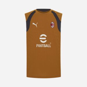 Mens AC Milan Gold Sleeveless Training Jersey 2026/27