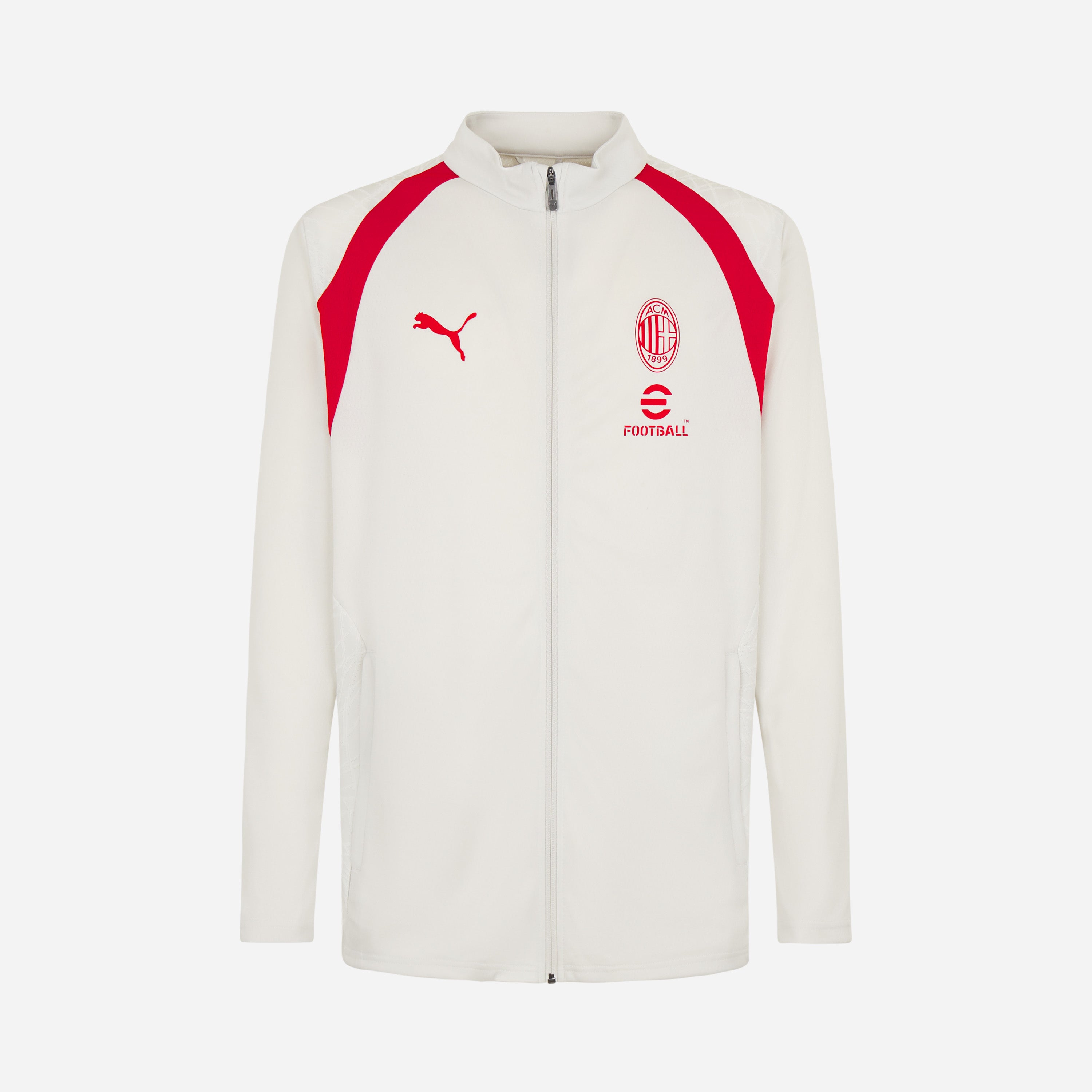 Mens AC Milan White Training Jacket 2026/27 Mens AC Milan White Training Jacket 2026/27