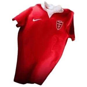 Mens AC Monza Home Jersey 2026/27 front view in red with white polo collar