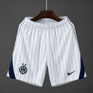 Mens Inter Milan Away White Stripe Shorts 2026/27