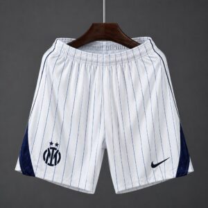 Mens Inter Milan Away White Stripe Shorts 2026/27