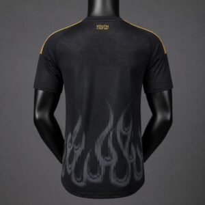 Mens Juventus Black & Gold with Flame Pattern Special Edition Jersey 2026/27