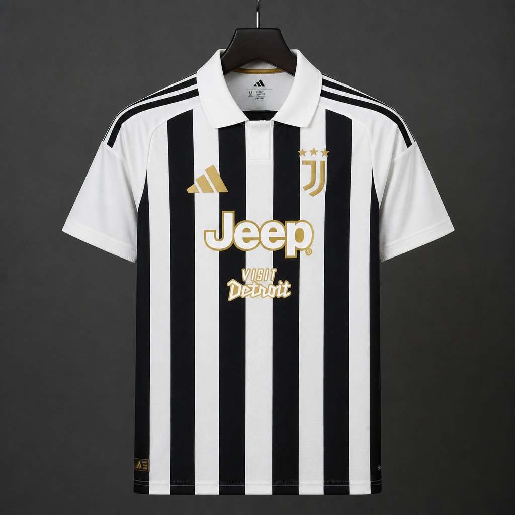 Mens Juventus Home Jersey Jeep Visit Detroit 2026/27 Mens Juventus Home Jersey Jeep Visit Detroit 2026/27
