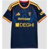 Front view of Mens Lecce Third Jersey 2026/27 showing blue smoke chest graphics