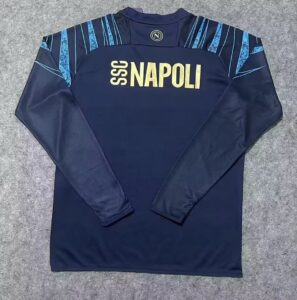 Mens Napoli Navy Coca-Cola Pre-Match Long Sleeve Jersey 2026/27