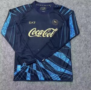 Mens Napoli Navy Coca-Cola Pre-Match Long Sleeve Jersey 2026/27 Mens Napoli Navy Coca-Cola Pre-Match Long Sleeve Jersey 2026/27