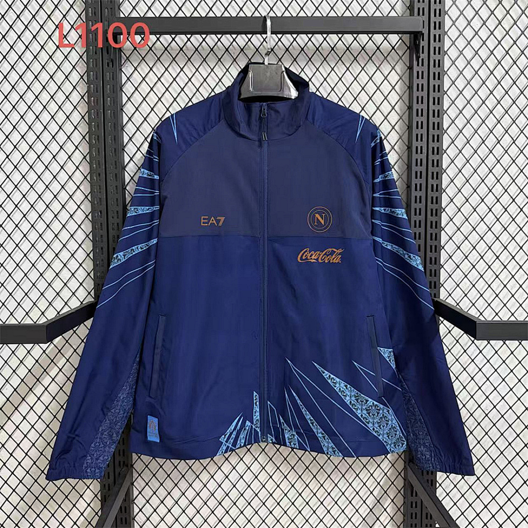 Mens Napoli Navy Windbreaker 2026/27 Mens Napoli Navy Windbreaker 2026/27