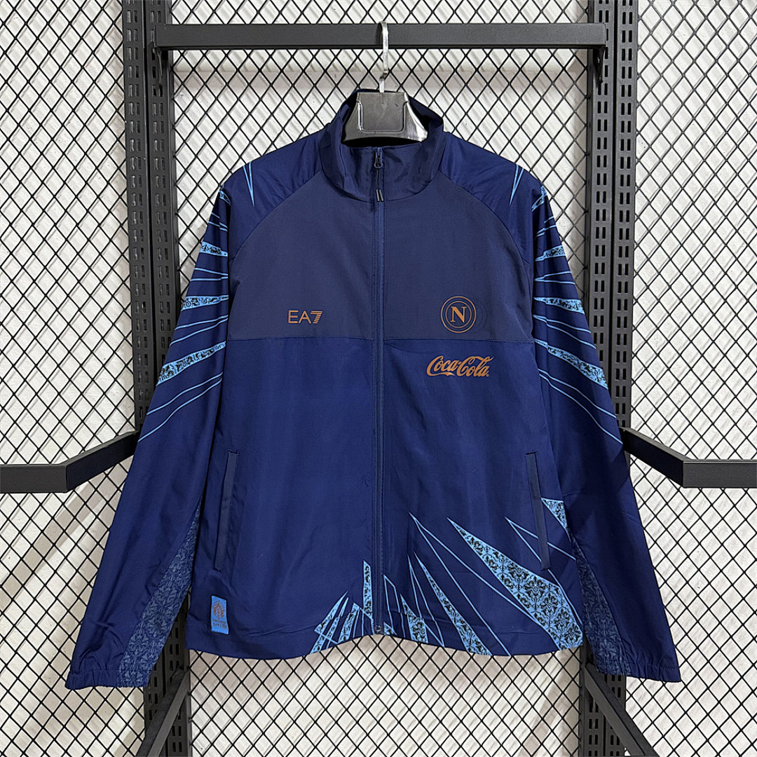 Mens Napoli Navy Windbreaker 2026/27 Mens Napoli Navy Windbreaker 2026/27