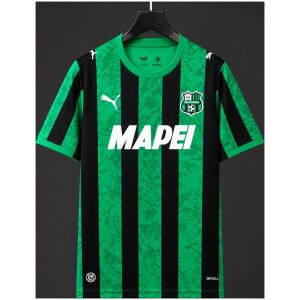 Front view of Mens Sassuolo Home Jersey 2026/27 with green and black stripes