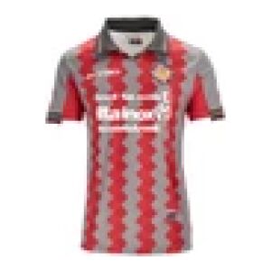 Mens US Cremonese Home Jersey 2026/27 front view with red and grey zigzag stripes