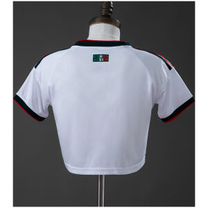 Womens Mexico Style Away Crop Top 2026 rear view showing authentic team styling