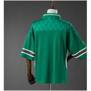 Mens Mexico Retre Classisc Bringback Remixed Green Jersey 2026 rear view showing authentic team styling