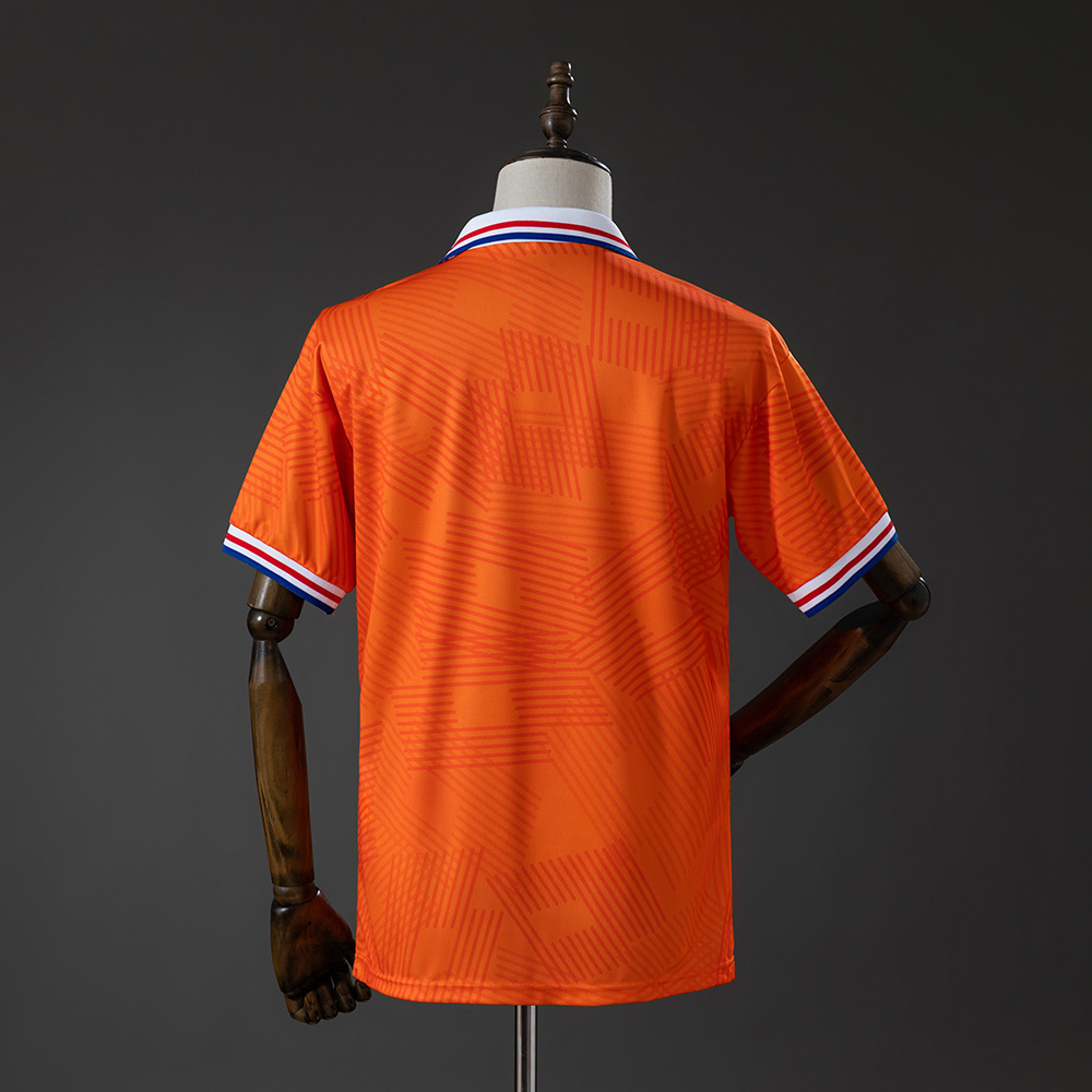 Mens Netherlands Retro Home Jersey 1994 Mens Netherlands Retro Home Jersey 1994 rear view showing authentic team styling