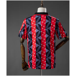 Mens OGC Nice Retro Home Jersey 1993/94 rear view showing authentic team styling