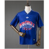 Mens Originals ROSES – Blue Jersey front view in royal blue with floral rose pattern and retro graphics