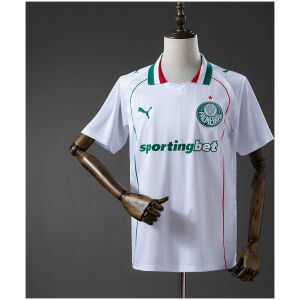 Mens Palmeiras Away Jersey 2026/27 Mens Palmeiras away jersey white body green red piping front view