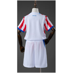 Kids Paraguay Home Kit 2026 rear view of shirt and shorts