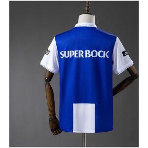 Mens Porto Retro Home Jersey 2009/10 rear view showing matching team styling
