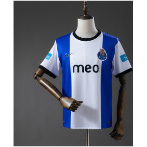 Mens Porto Retro Home Jersey 2012/13 front view in royal blue and white