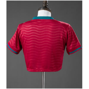 Womens Portugal Style Home Crop Top 2026 rear view showing authentic team styling