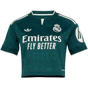 Womens Real Madrid Away Green Cropped Jersey 2026/27 Womens Real Madrid Away Green Cropped Jersey 2026/27