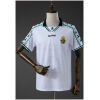 Mens Racing de Santander Style Retro Jersey 2025/26 front view with white body, green sleeve tape, and club crest