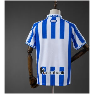 Mens Real Sociedad Style Retro Jersey 2025/26 rear view showing authentic team styling