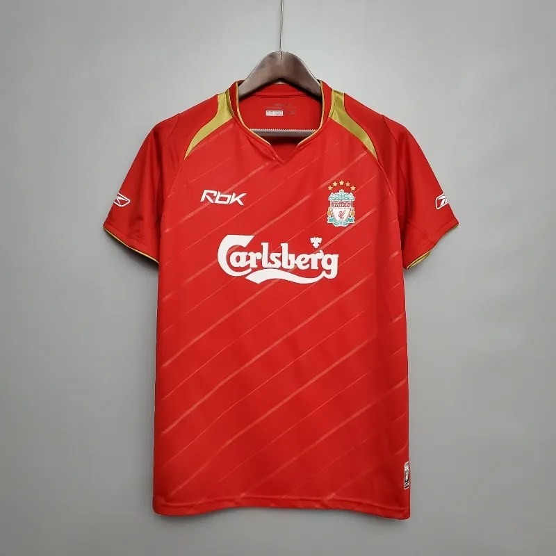 Mens Liverpool Home Retro Jersey 2005-06 Mens Liverpool Home Retro Jersey 2005-06