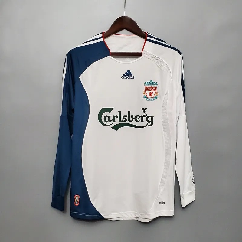 Mens Liverpool Away Retro Long Sleeve Jersey 2006-07 Mens Liverpool Away Retro Long Sleeve Jersey 2006-07