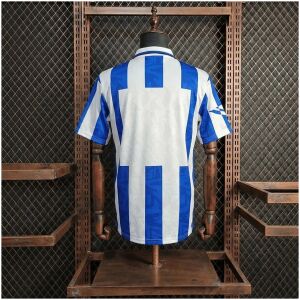 Mens Sheffield Wednesday F.C. Retro Home Jersey 1992/93 rear view showing authentic team styling