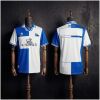 Mens Deportivo Alaves Retro Home Jersey 2000/01 front view on mannequin