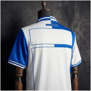 Mens Deportivo Alaves Retro Home Jersey 2000/01 rear view showing authentic team styling