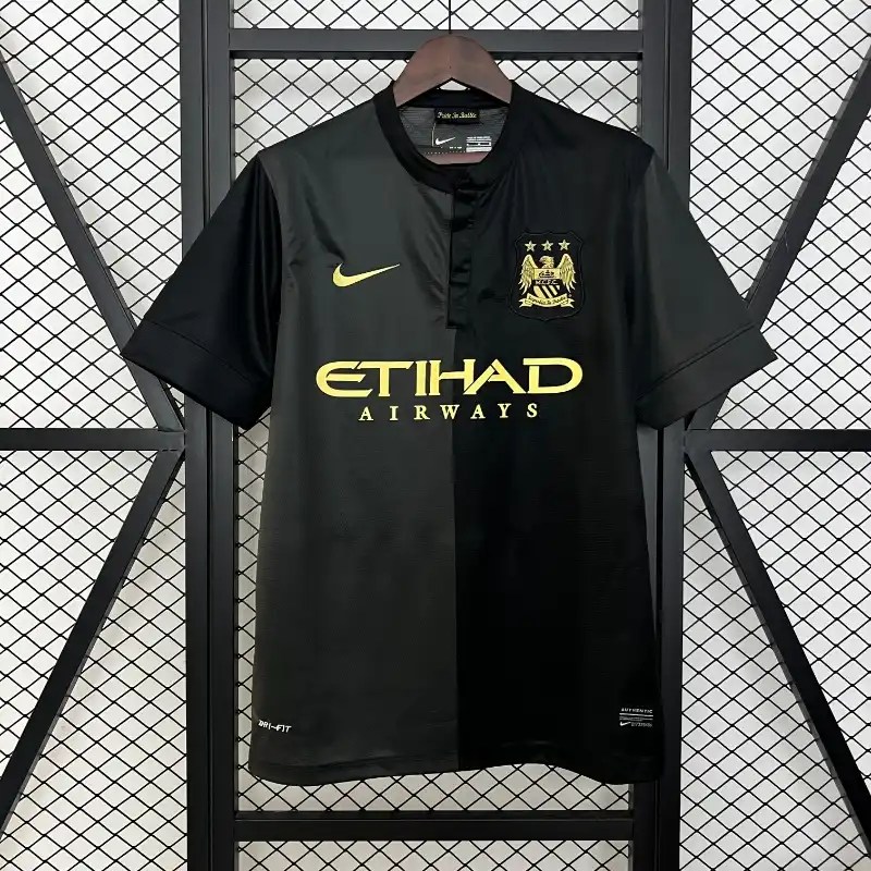 Mens Manchester City Away Retro Jersey 2013-14 Mens Manchester City Away Retro Jersey 2013-14
